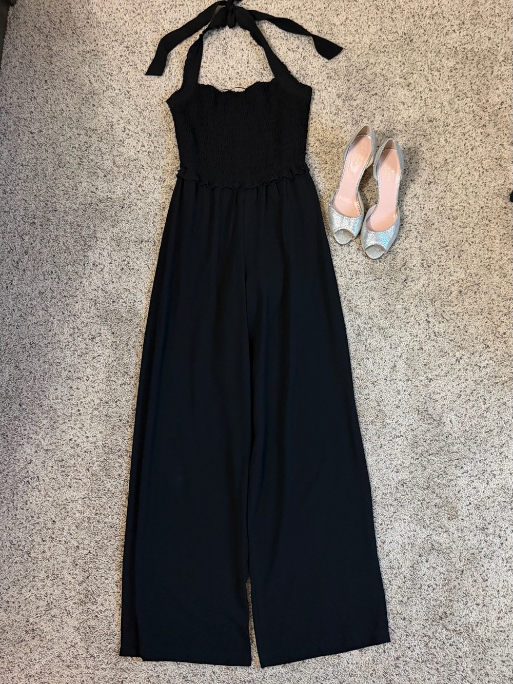 Halter Top Black Jumpsuit